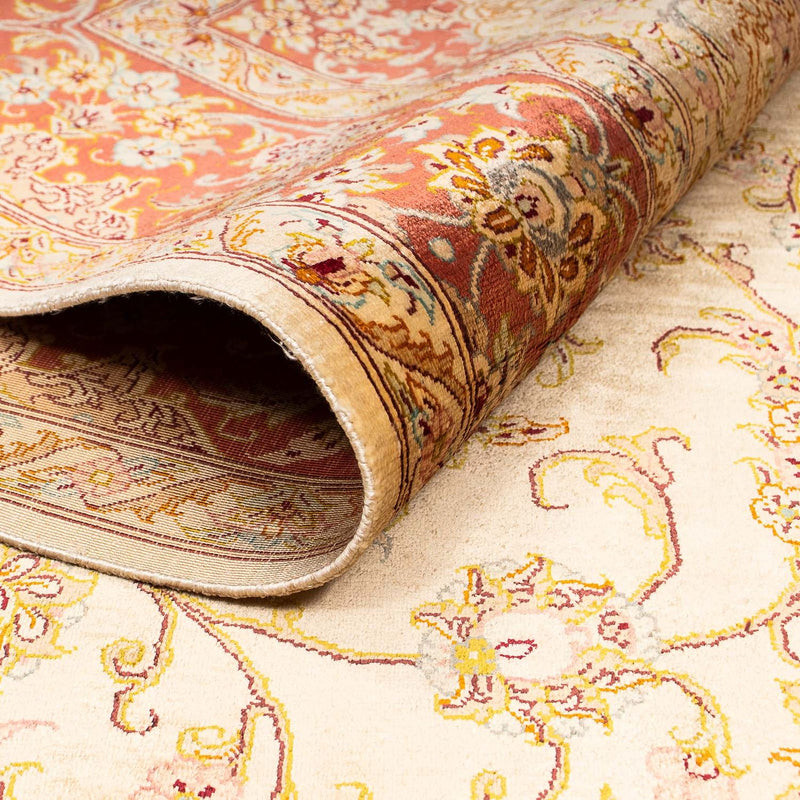 Alfombra de seda - Ghom Seda - Prima - 210 x 130 cm - beige