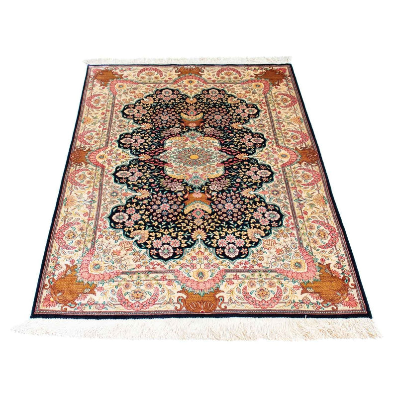 Alfombra persa - Ghom - 130 x 81 cm - beige