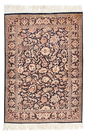 Alfombra persa - Ghom - 112 x 80 cm - azul oscuro
