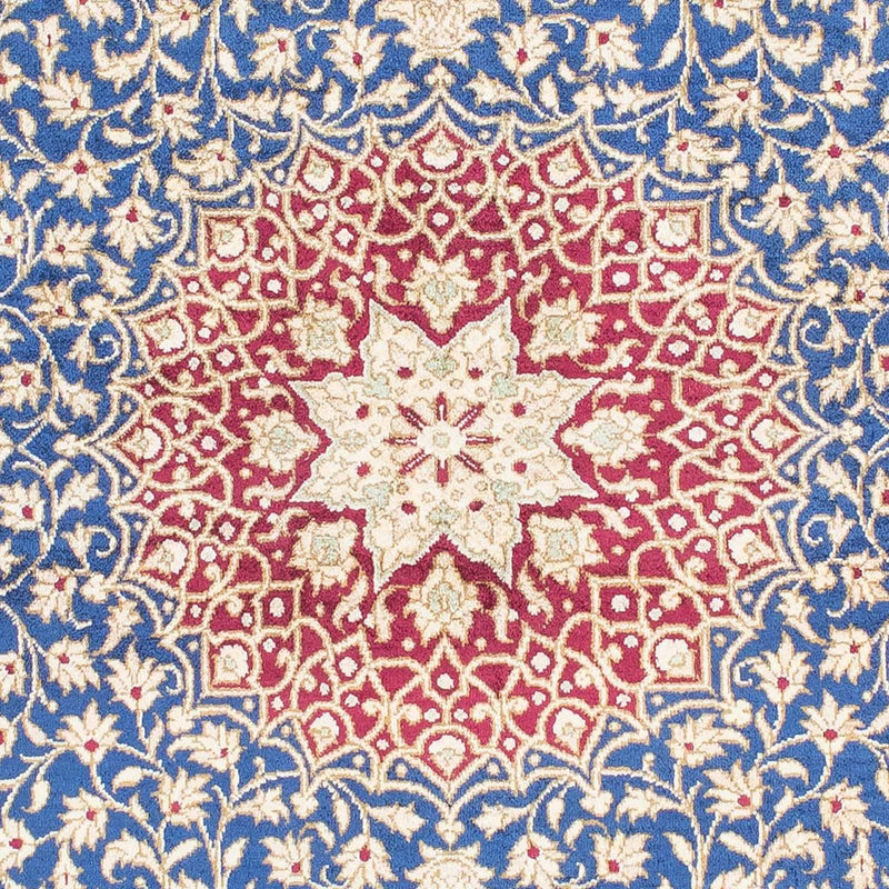 Alfombra persa - Ghom - 152 x 100 cm - azul oscuro