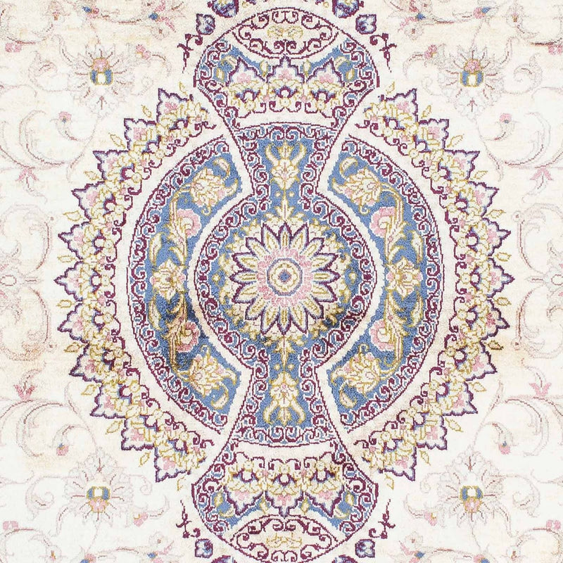 Alfombra persa - Ghom - 143 x 100 cm - beige