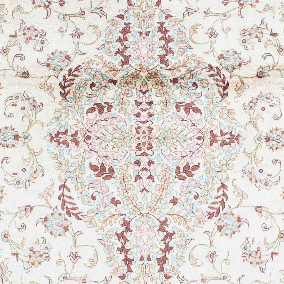 Alfombra persa - Ghom - 147 x 98 cm - beige