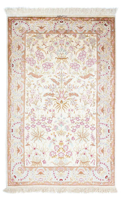 Alfombra persa - Ghom - 155 x 95 cm - beige