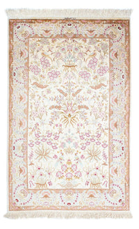 Alfombra persa - Ghom - 155 x 95 cm - beige
