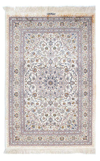 Alfombra persa - Ghom - 147 x 97 cm - beige