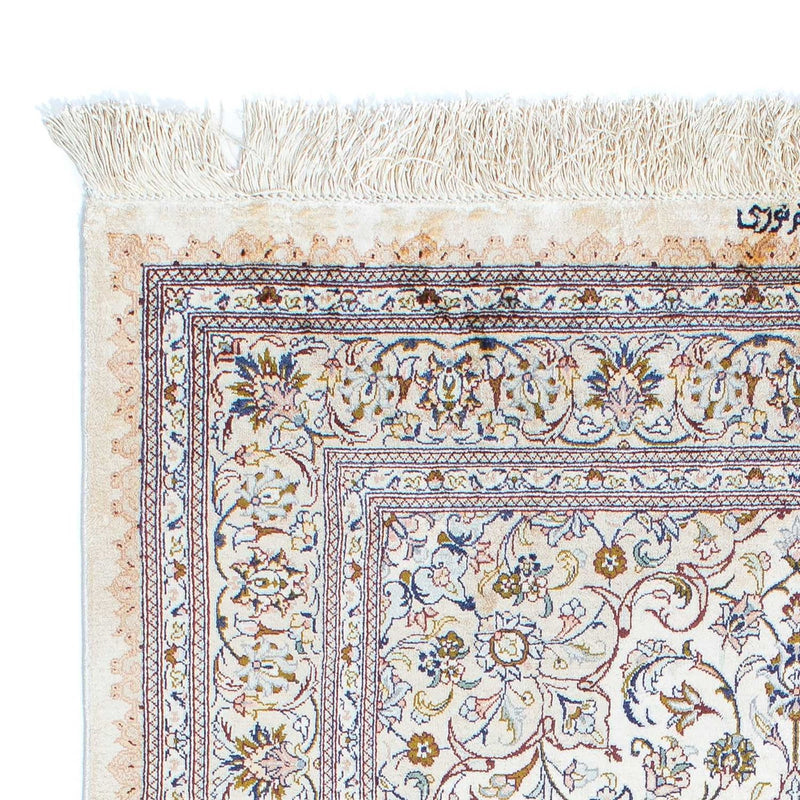 Alfombra persa - Ghom - 147 x 97 cm - beige