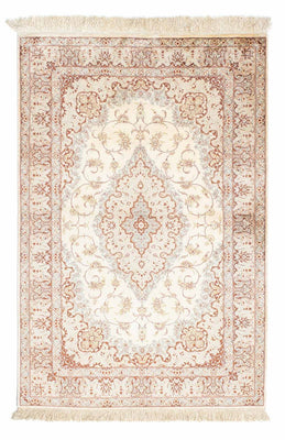 Alfombra persa - Ghom - 155 x 97 cm - beige