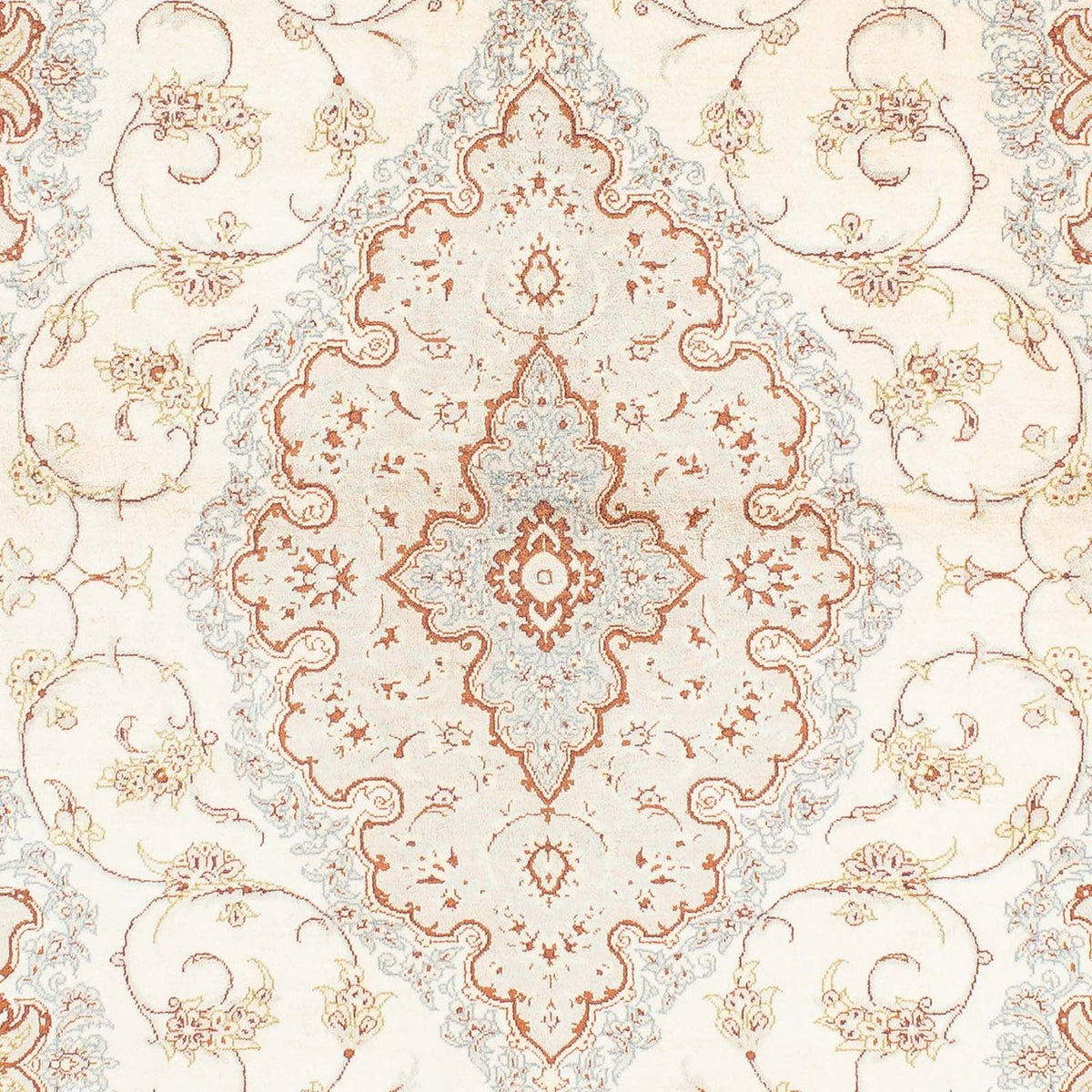 Alfombra persa - Ghom - 155 x 97 cm - beige