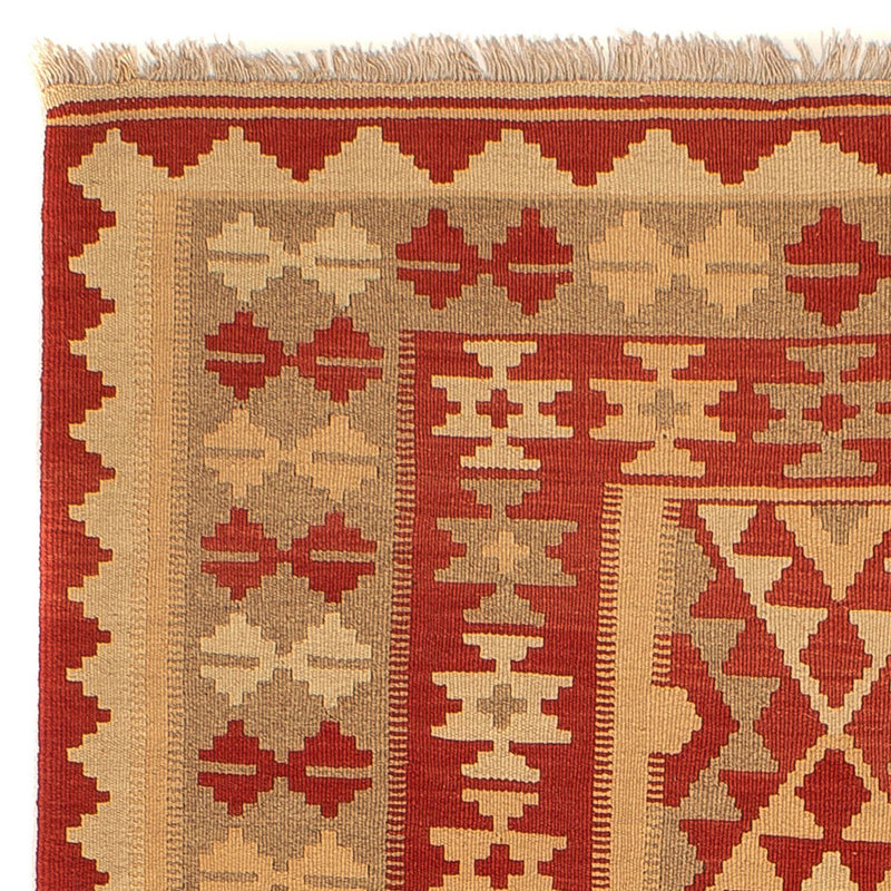 Alfombra Kelim - Oriental - 198 x 146 cm - rojo oscuro