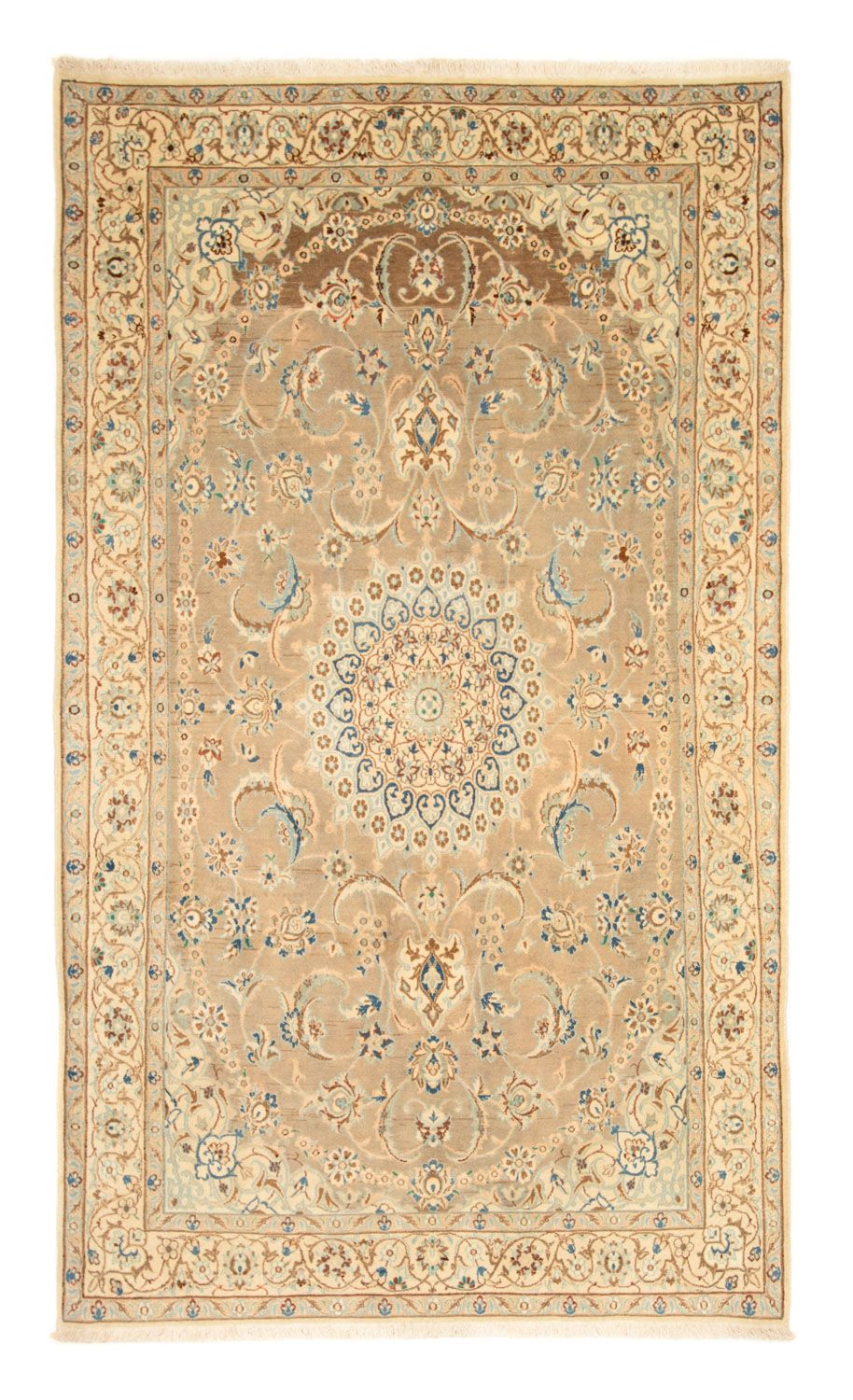 Alfombra Persa - Nain - Real - 236 x 140 cm - multicolor
