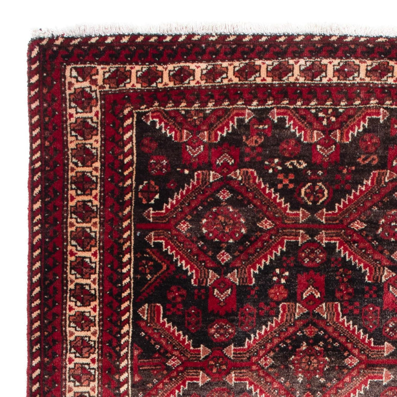 Alfombra de pasillo Alfombra Belutsch - 195 x 99 cm - rojo oscuro