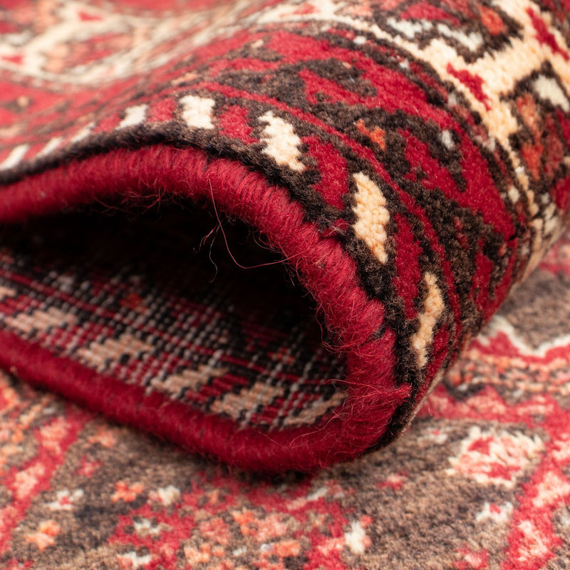 Alfombra de pasillo Alfombra Belutsch - 195 x 99 cm - rojo oscuro