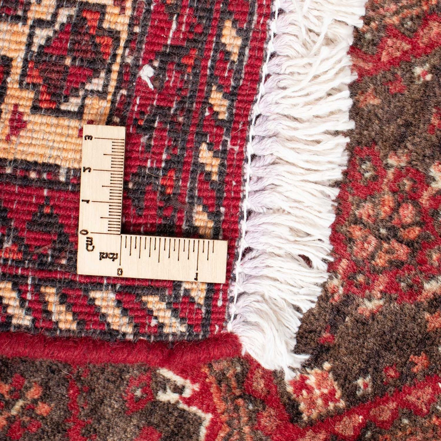 Alfombra de pasillo Alfombra Belutsch - 195 x 99 cm - rojo oscuro