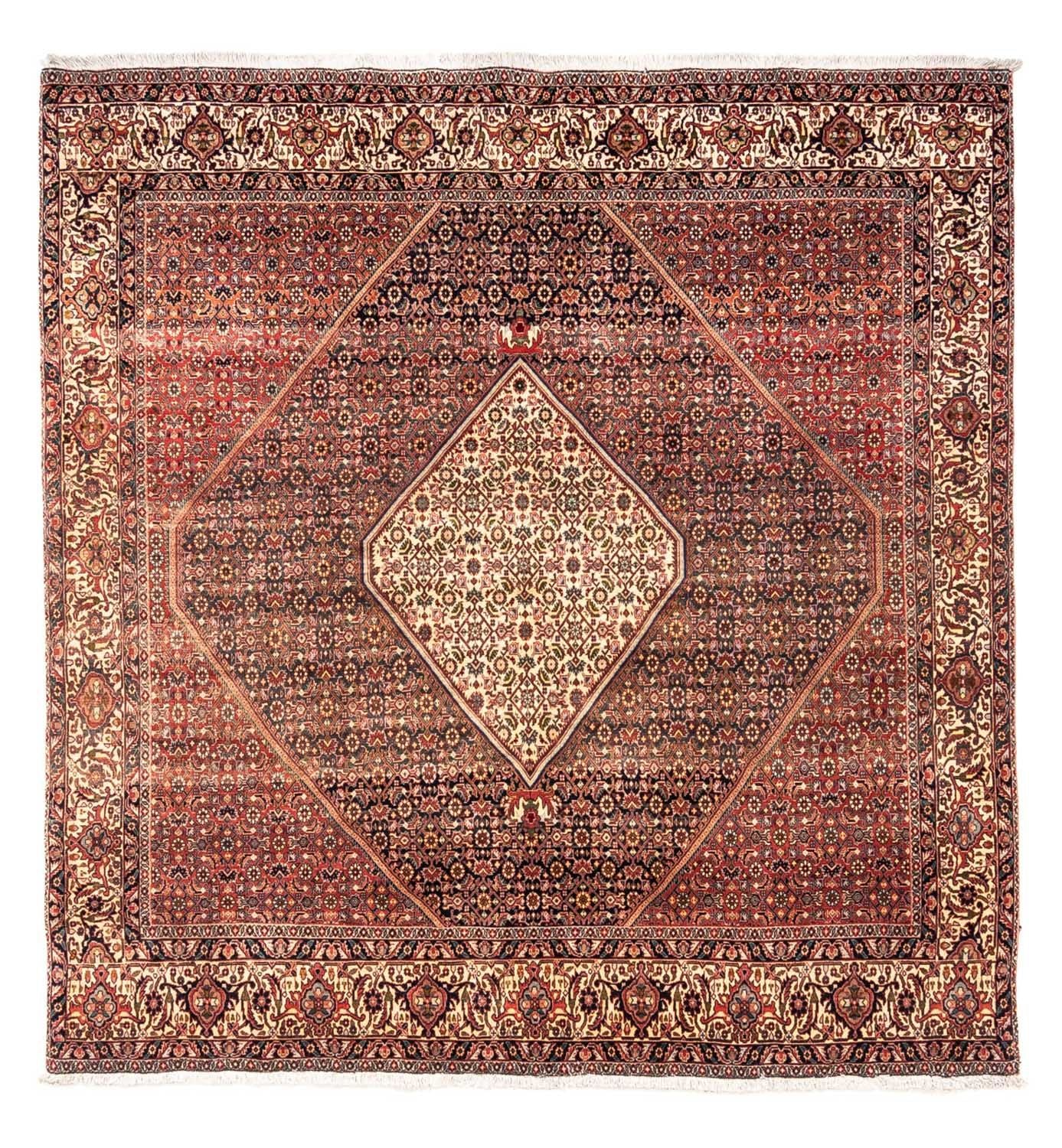 Alfombra persa - Bidjar cuadrado  - 208 x 198 cm - rojo