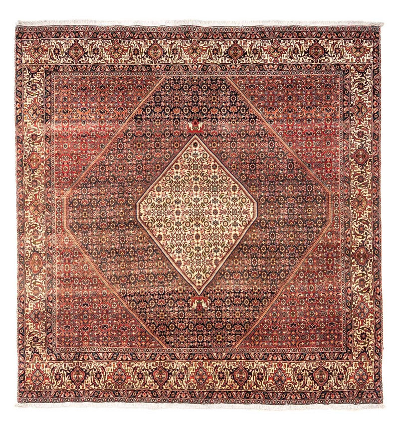 Alfombra persa - Bidjar cuadrado  - 208 x 198 cm - rojo