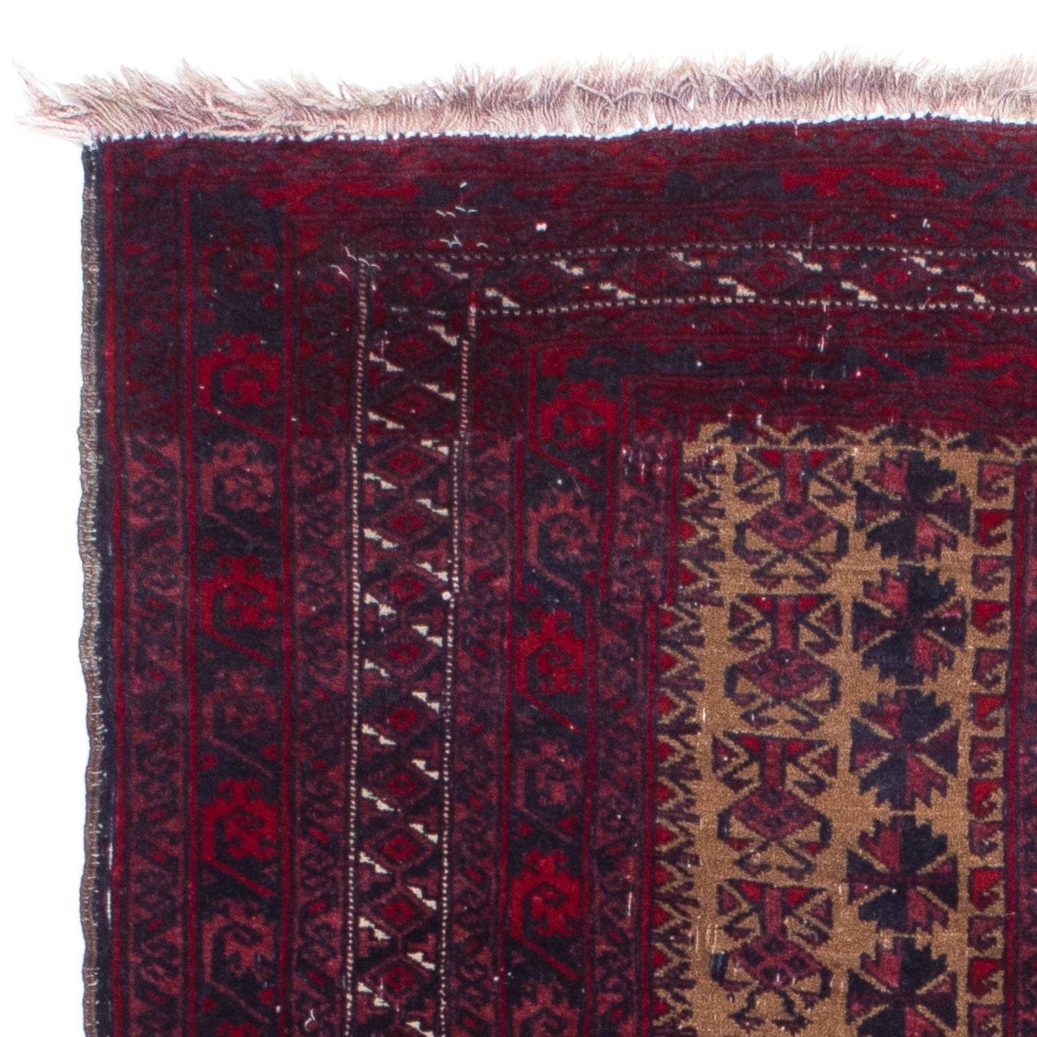Alfombra Belutsch - 125 x 92 cm - rojo oscuro