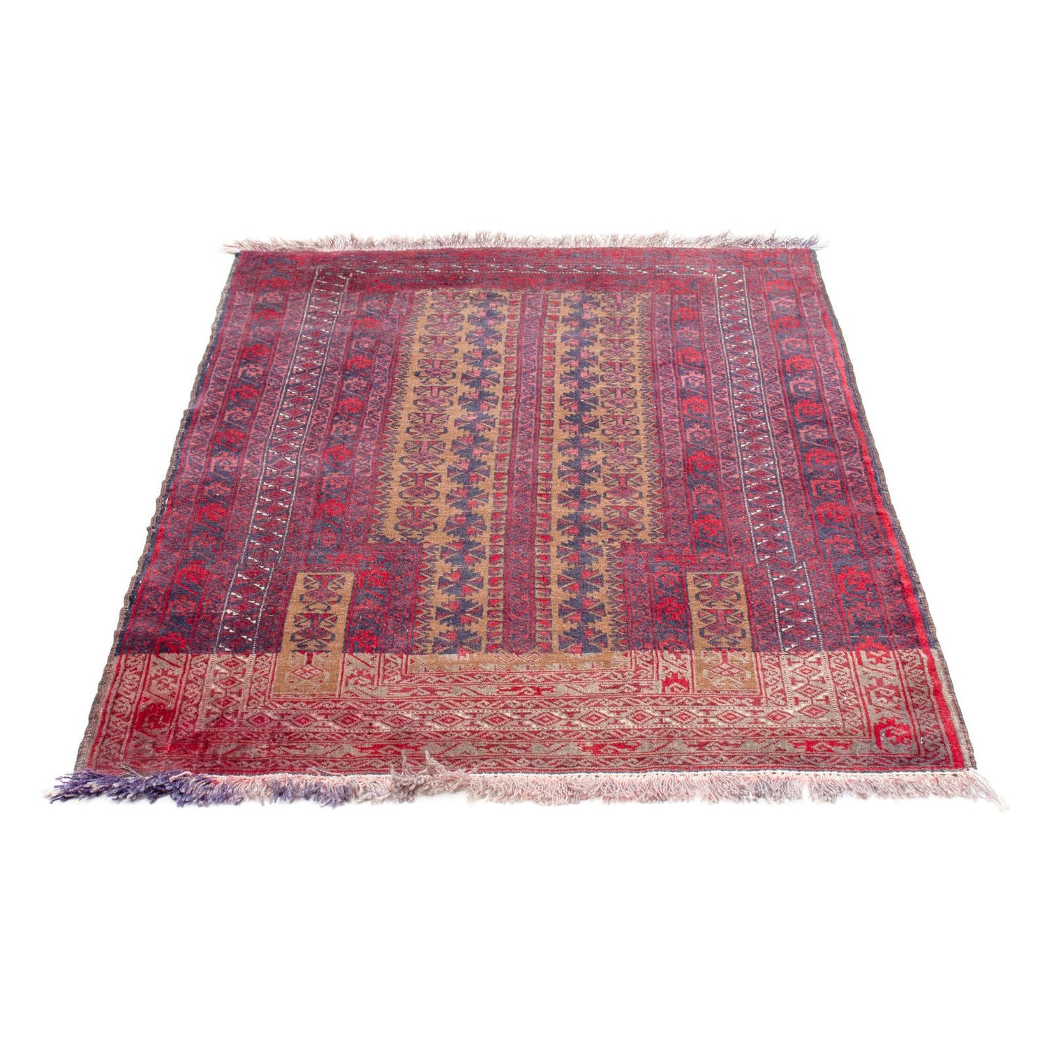 Alfombra Belutsch - 125 x 92 cm - rojo oscuro