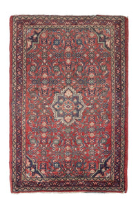 Alfombra persa - Nómada - 130 x 86 cm - rojo