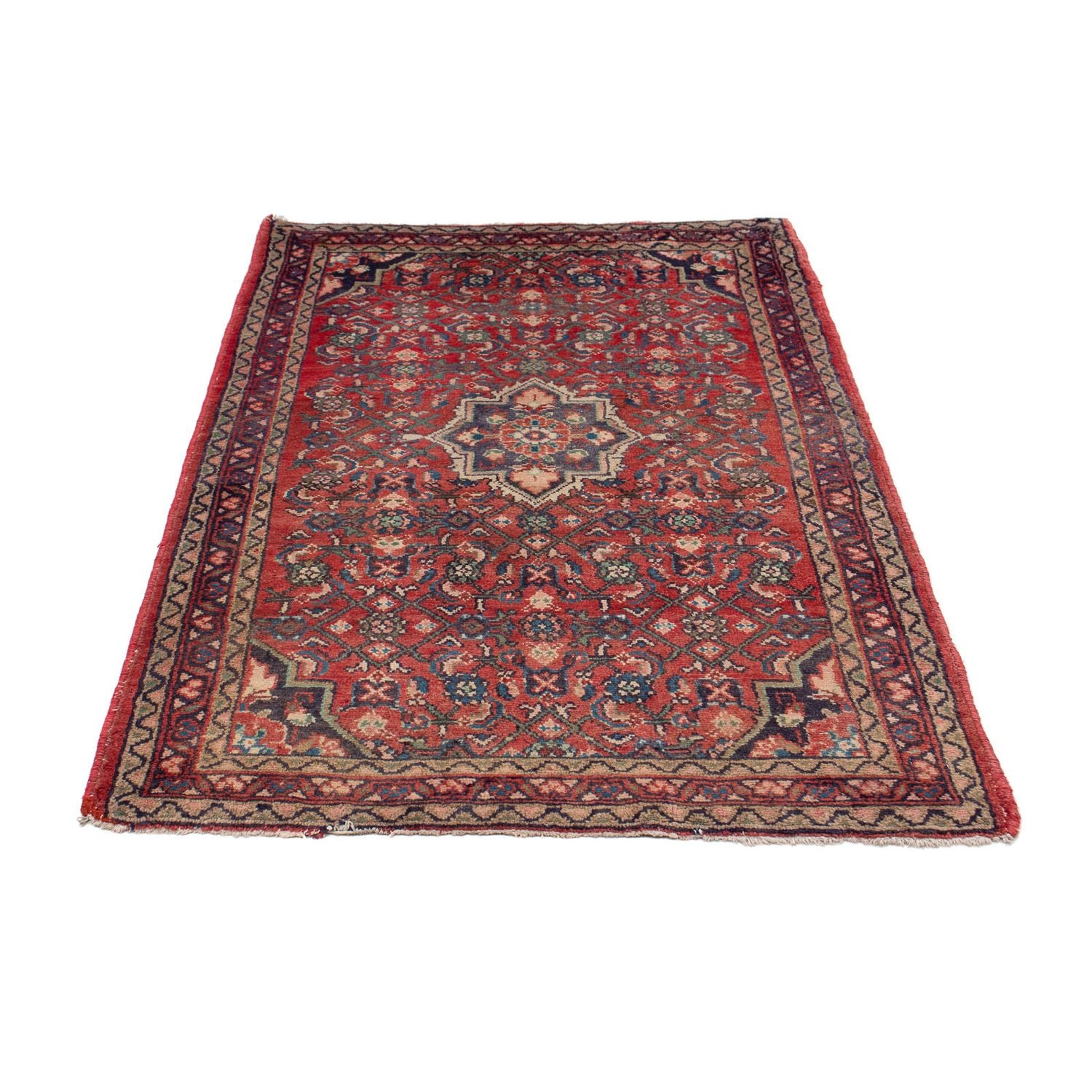 Alfombra persa - Nómada - 130 x 86 cm - rojo