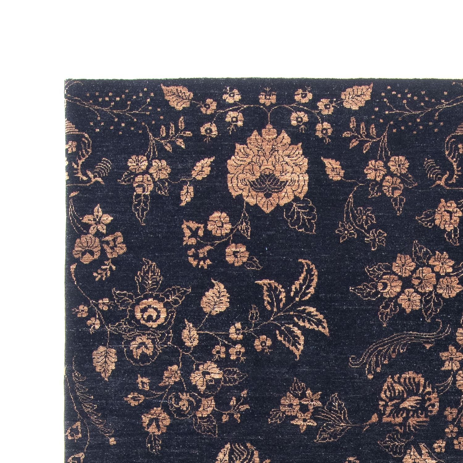 Alfombra oriental - 300 x 246 cm - azul oscuro