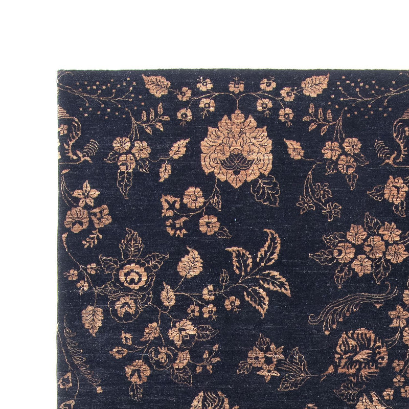 Alfombra oriental - 300 x 246 cm - azul oscuro