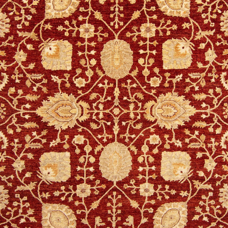 Alfombra Ziegler - 343 x 248 cm - rojo oscuro
