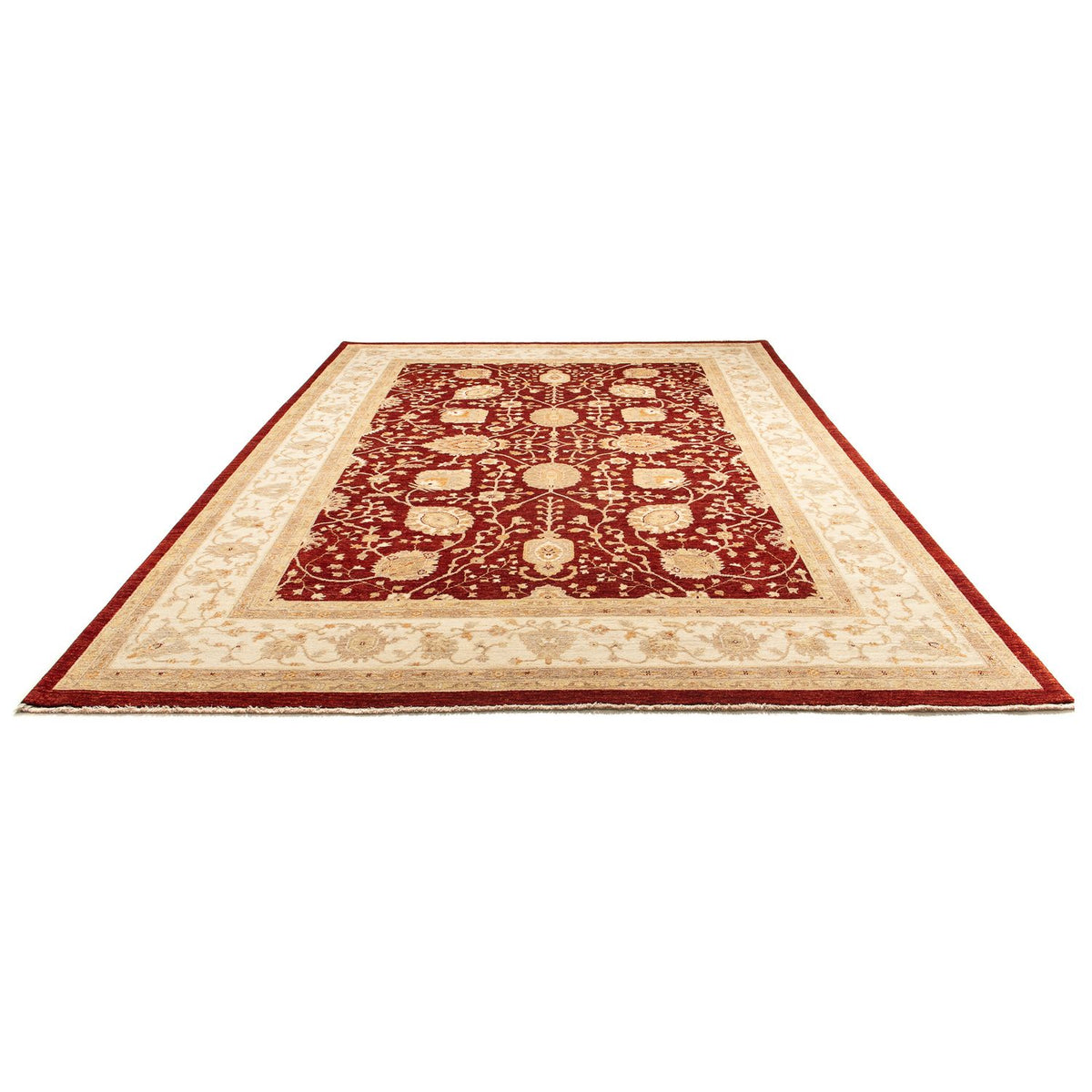 Alfombra Ziegler - 343 x 248 cm - rojo oscuro