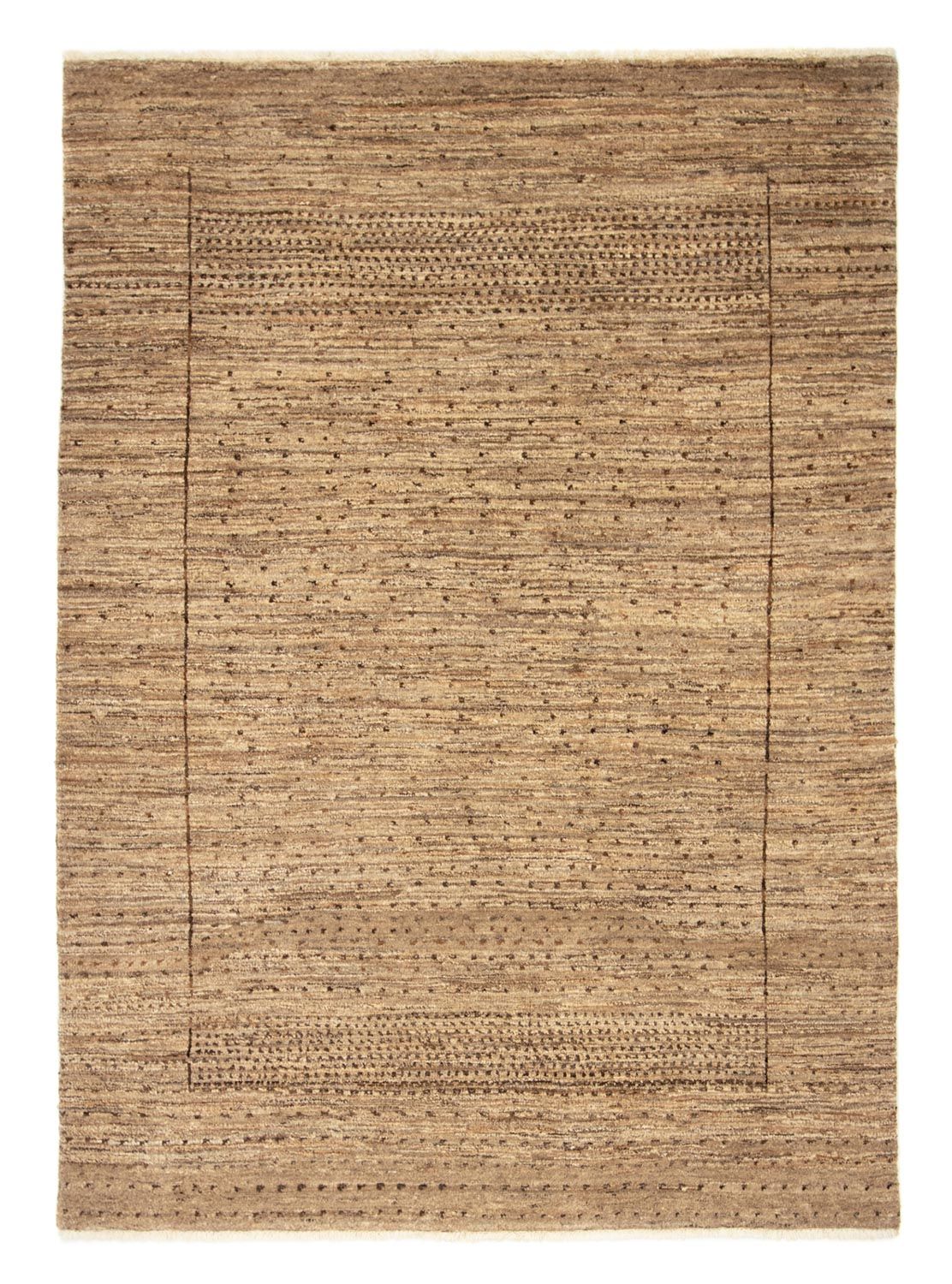 Alfombra Gabbeh - Indus - 227 x 166 cm - marrón claro