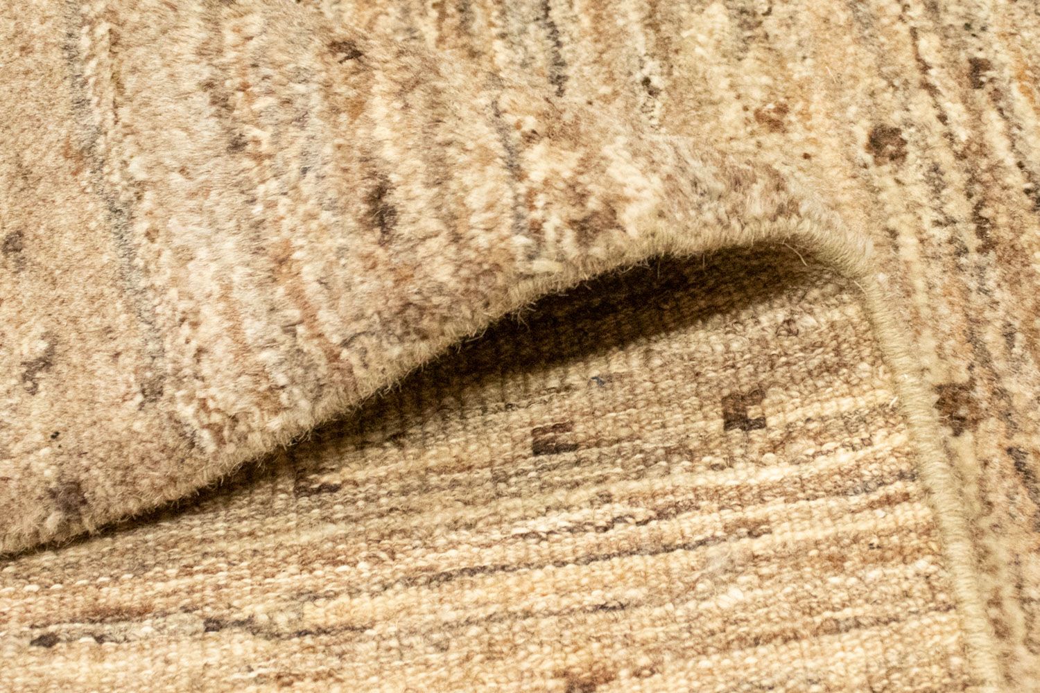Alfombra Gabbeh - Indus - 227 x 166 cm - marrón claro