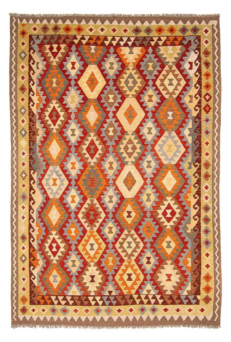 Alfombra Kelim - Splash - 296 x 195 cm - multicolor