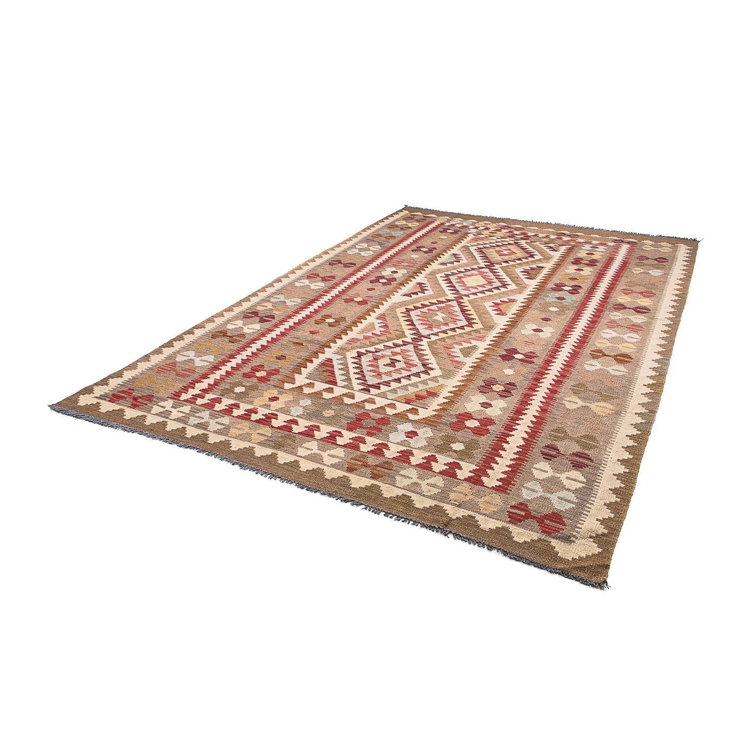 Alfombra Kelim - Splash - 293 x 198 cm - multicolor