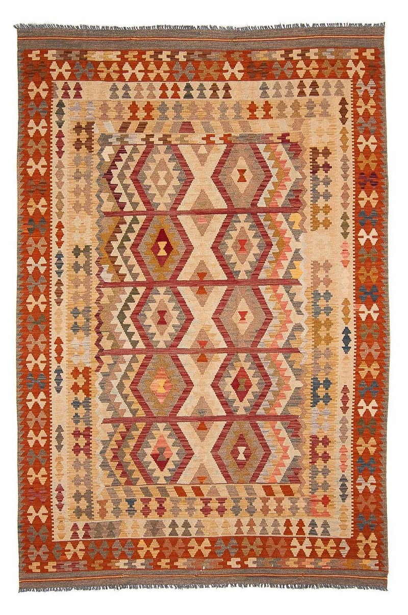 Alfombra Kelim - Splash - 301 x 204 cm - beige
