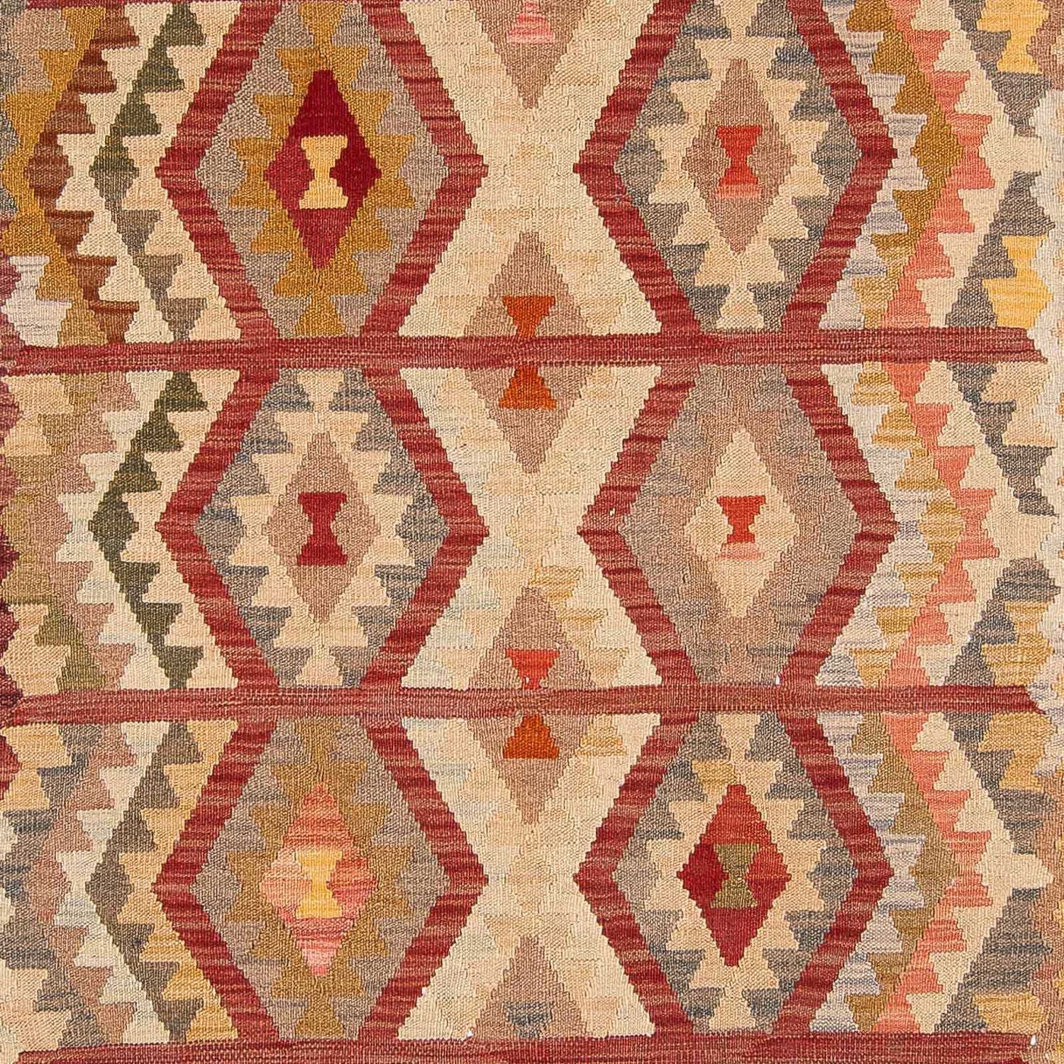 Alfombra Kelim - Splash - 301 x 204 cm - beige