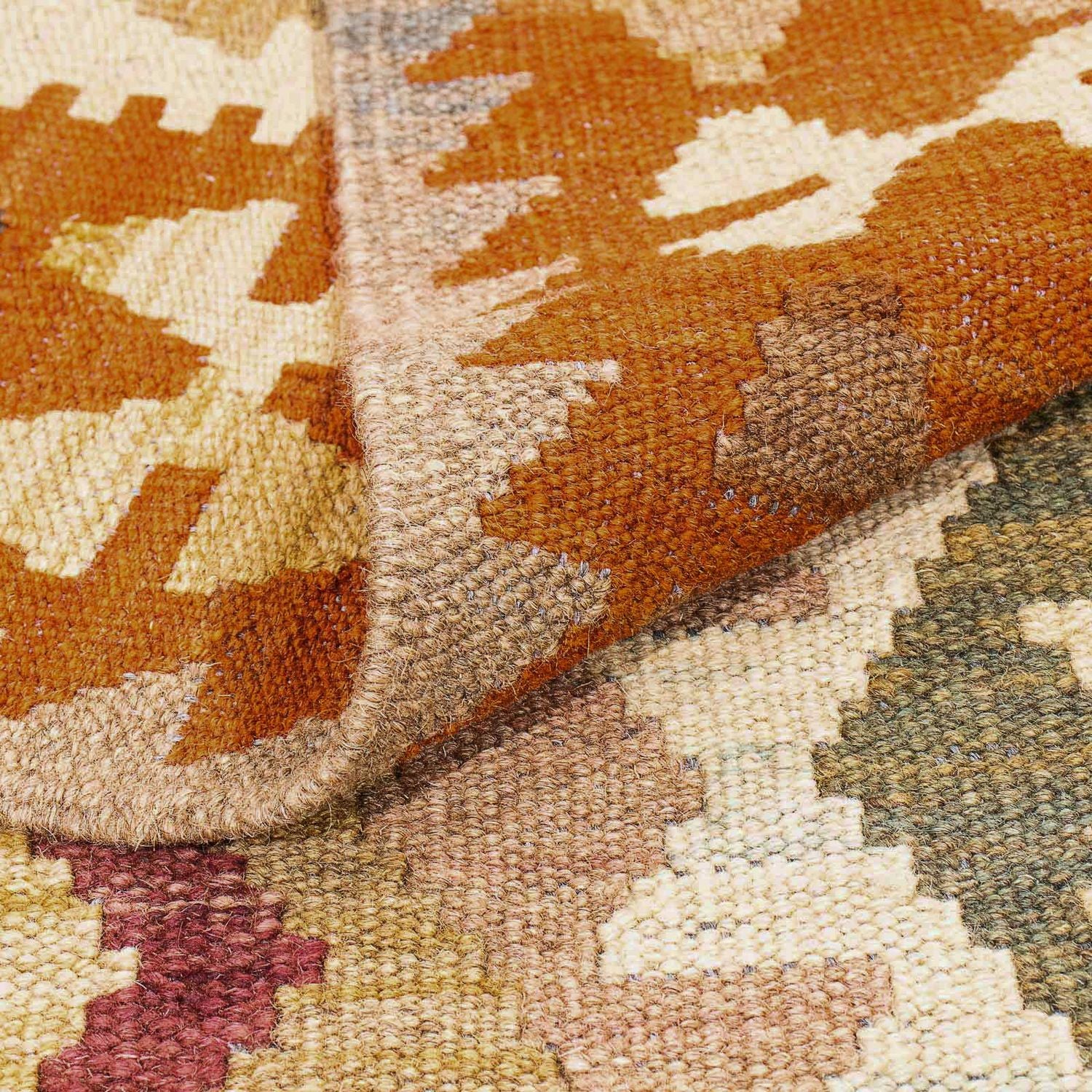 Alfombra Kelim - Splash - 301 x 204 cm - beige