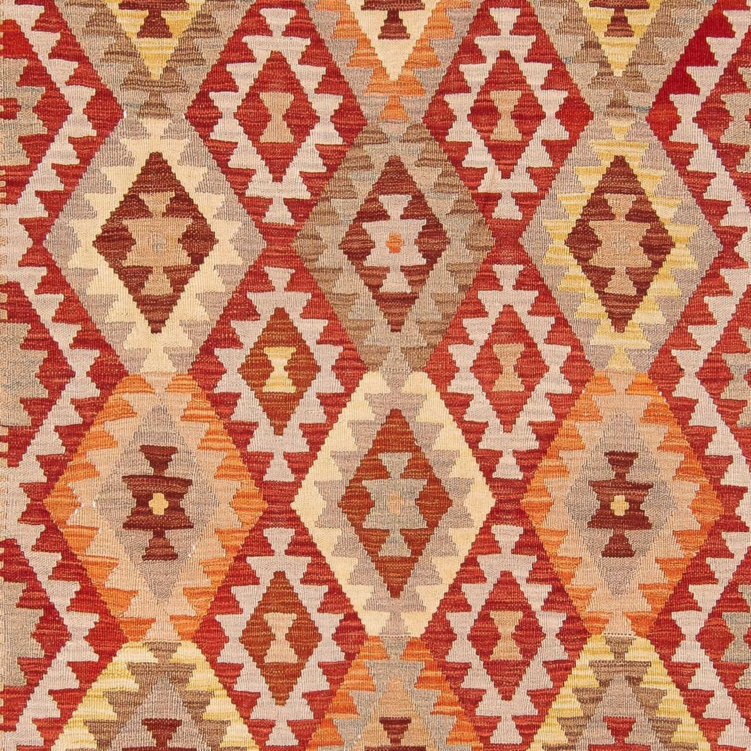 Alfombra Kelim - Splash - 297 x 200 cm - marrón claro