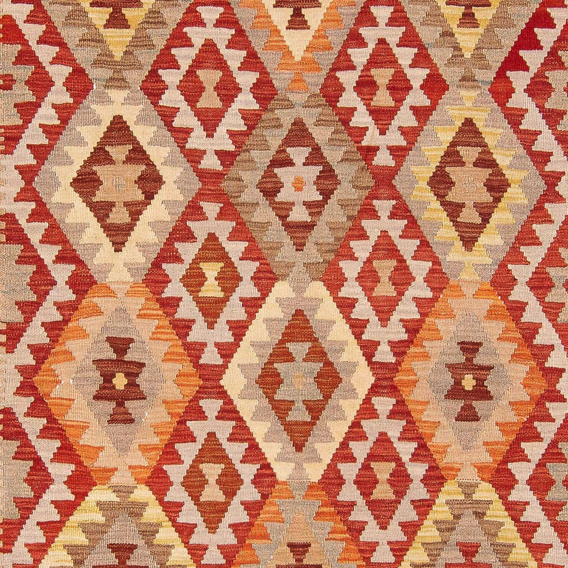 Alfombra Kelim - Splash - 297 x 200 cm - marrón claro