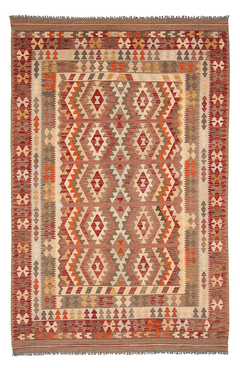 Alfombra Kelim - Splash - 296 x 205 cm - multicolor