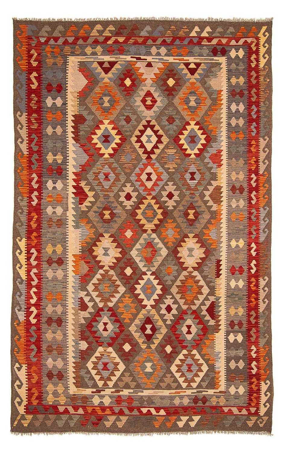 Alfombra Kelim - Splash - 291 x 196 cm - multicolor