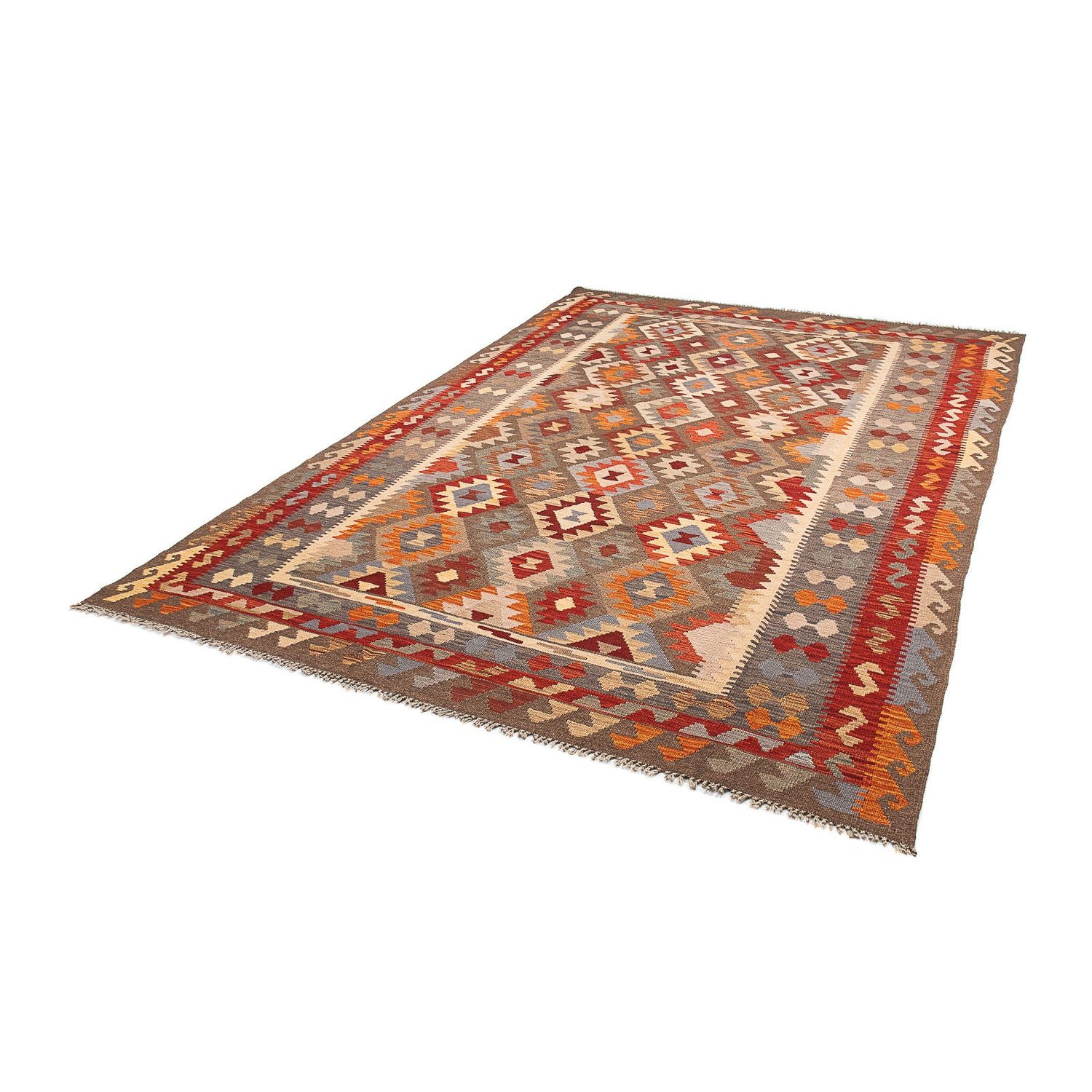Alfombra Kelim - Splash - 291 x 196 cm - multicolor