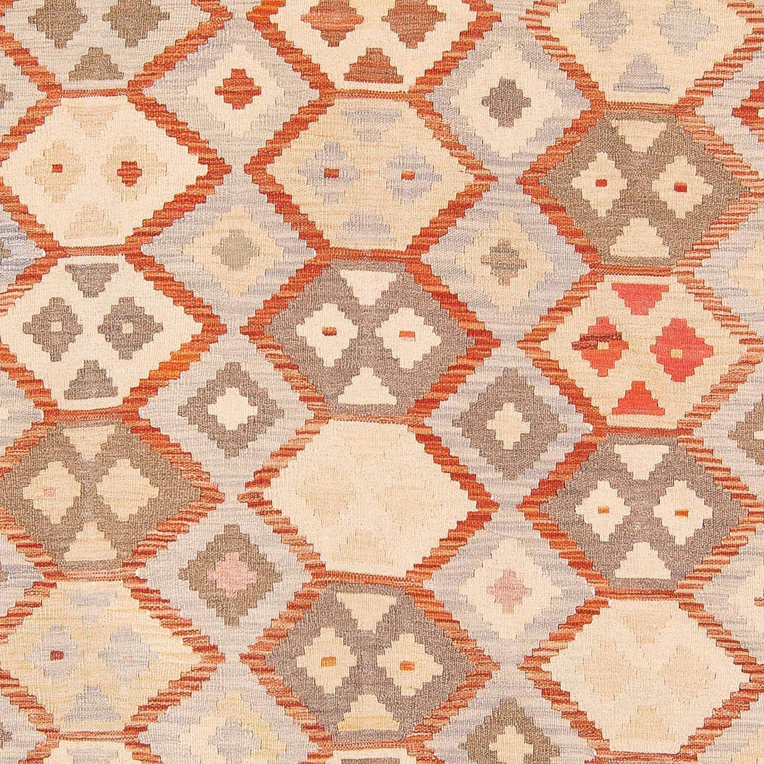 Alfombra Kelim - Splash - 285 x 198 cm - beige