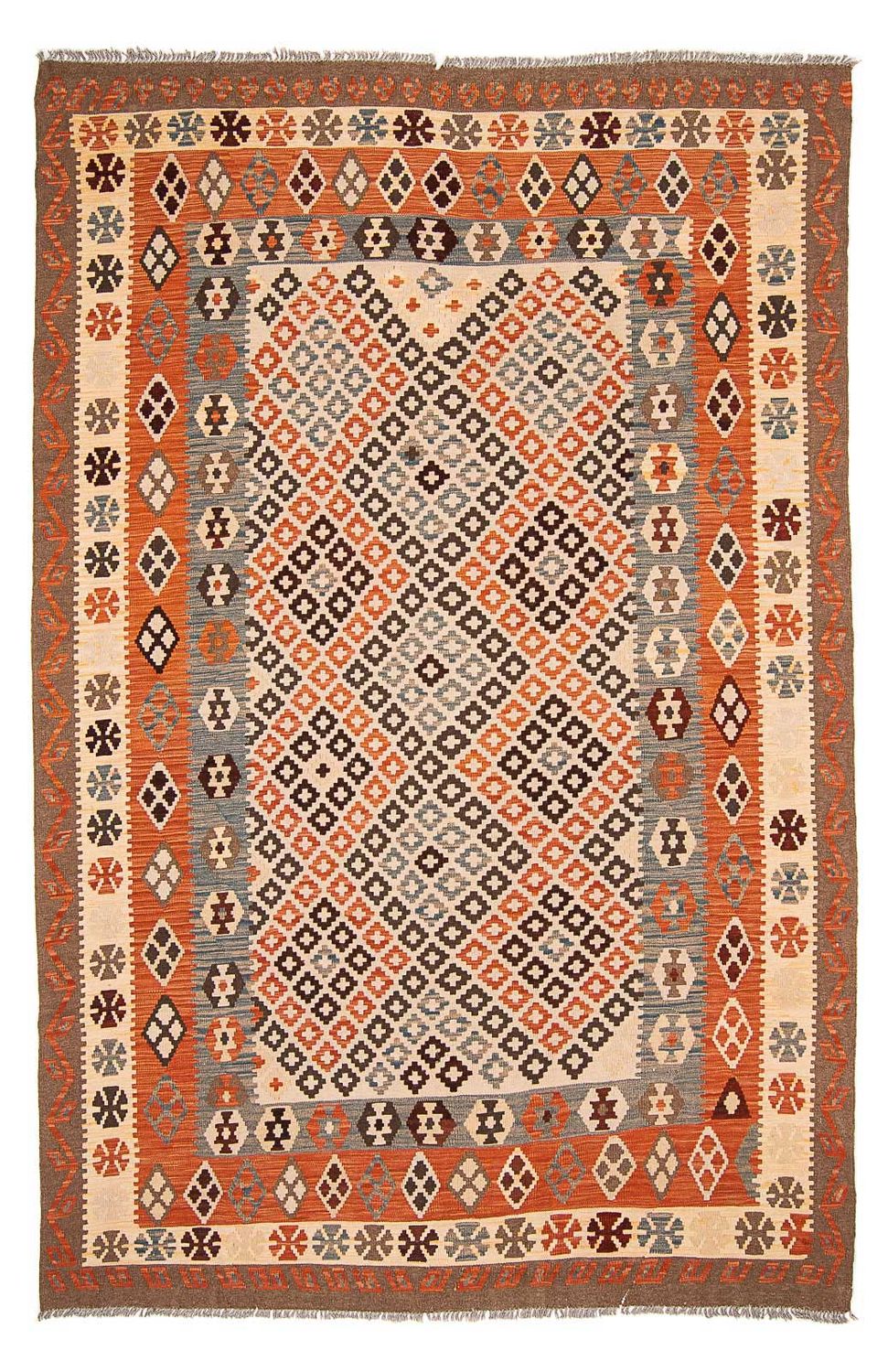 Alfombra Kelim - Splash - 292 x 207 cm - multicolor