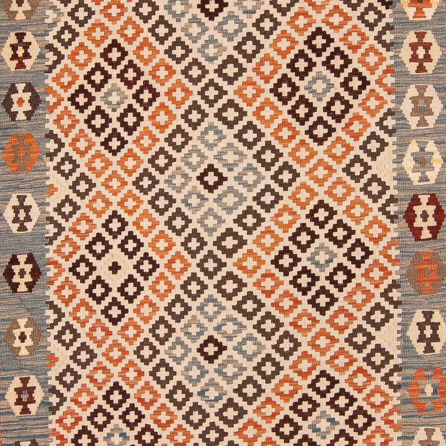 Alfombra Kelim - Splash - 292 x 207 cm - multicolor