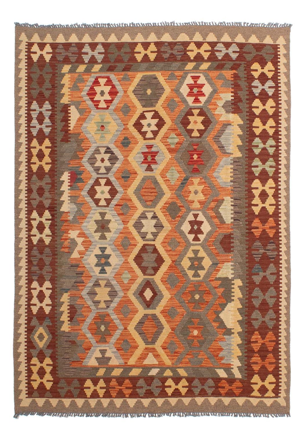 Alfombra Kelim - Splash - 205 x 149 cm - multicolor