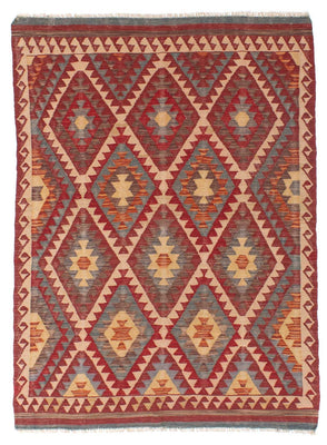 Alfombra Kelim - Oriental - 192 x 136 cm - multicolor