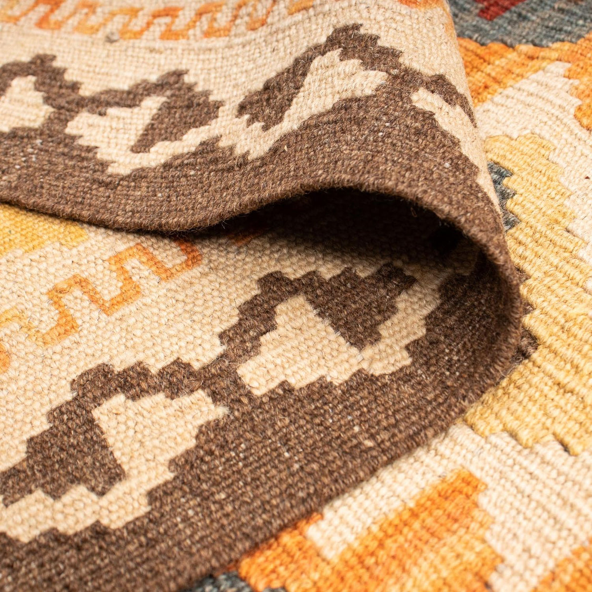 Alfombra Kelim - Splash - 201 x 143 cm - multicolor