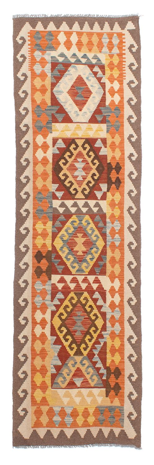 Alfombra de pasillo Alfombra Kelim - Splash - 298 x 78 cm - multicolor