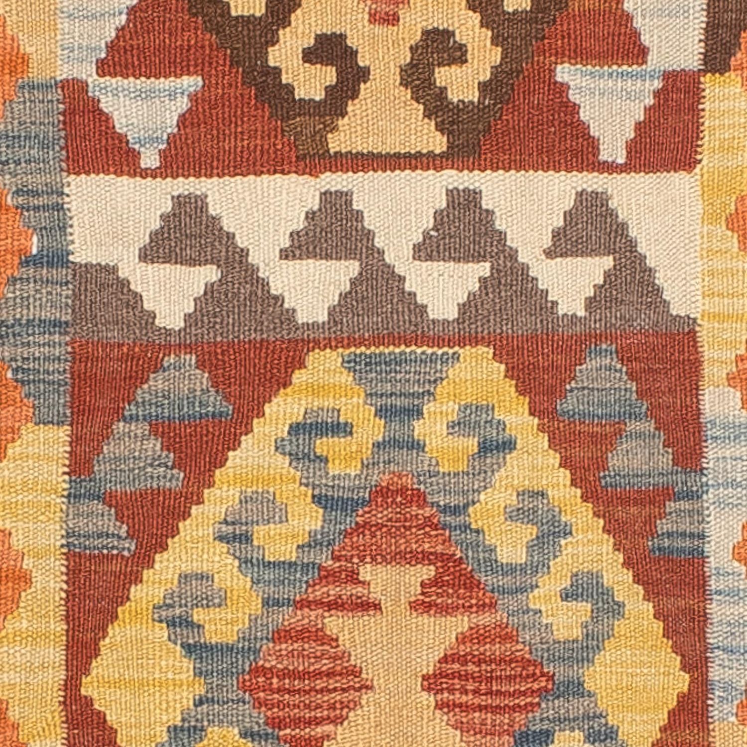 Alfombra de pasillo Alfombra Kelim - Splash - 298 x 78 cm - multicolor