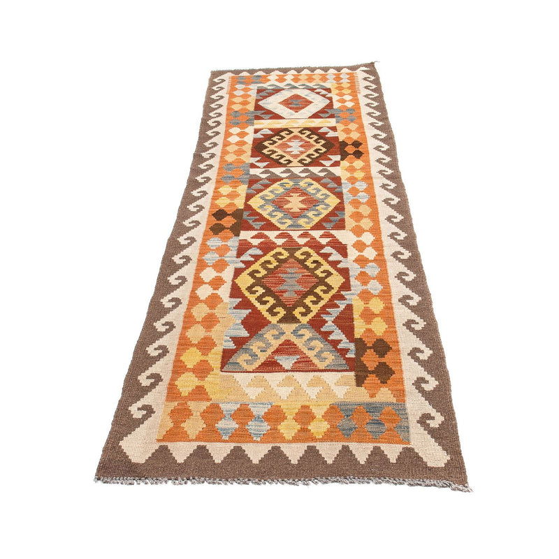 Alfombra de pasillo Alfombra Kelim - Splash - 298 x 78 cm - multicolor