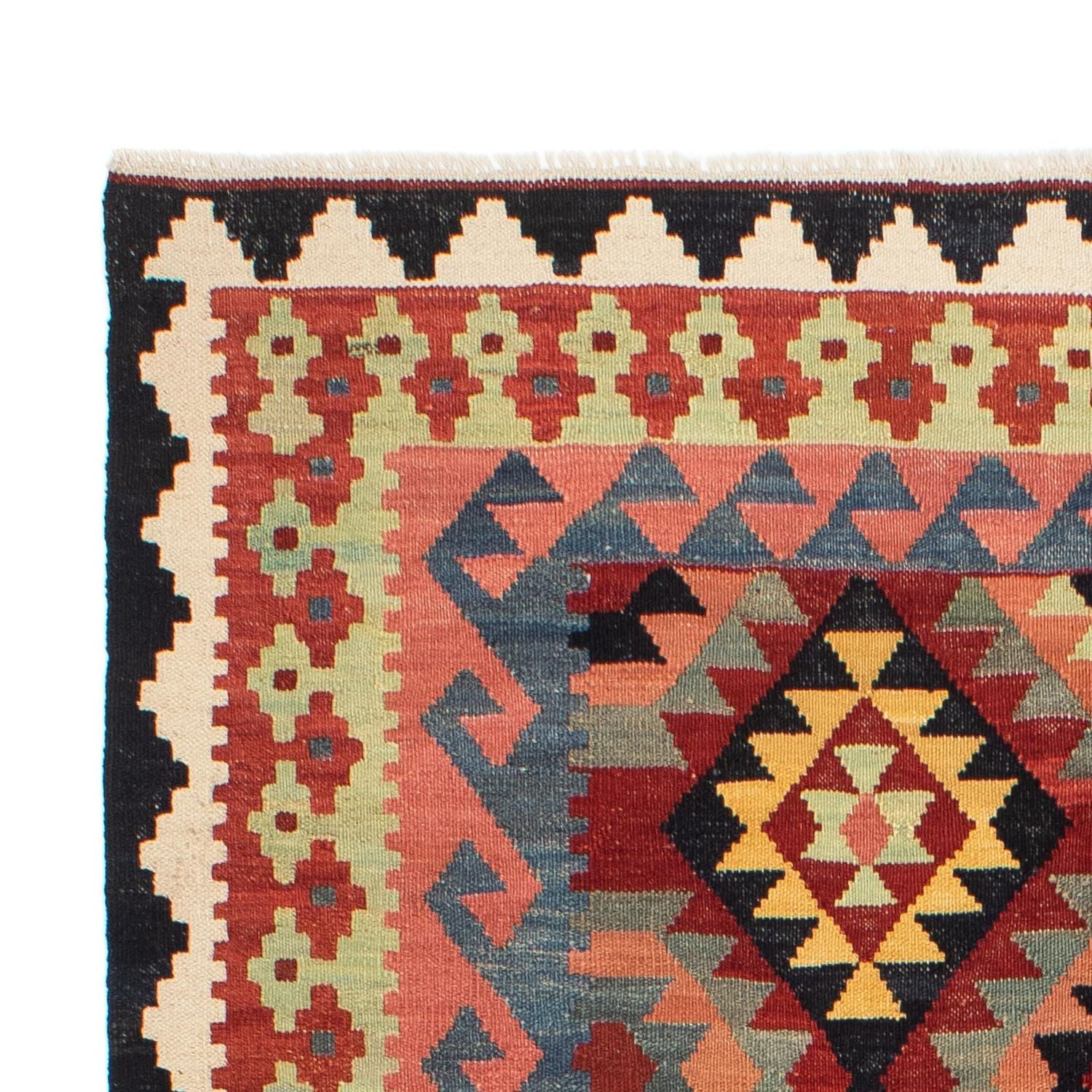 Alfombra Kelim - Splash - 214 x 153 cm - multicolor