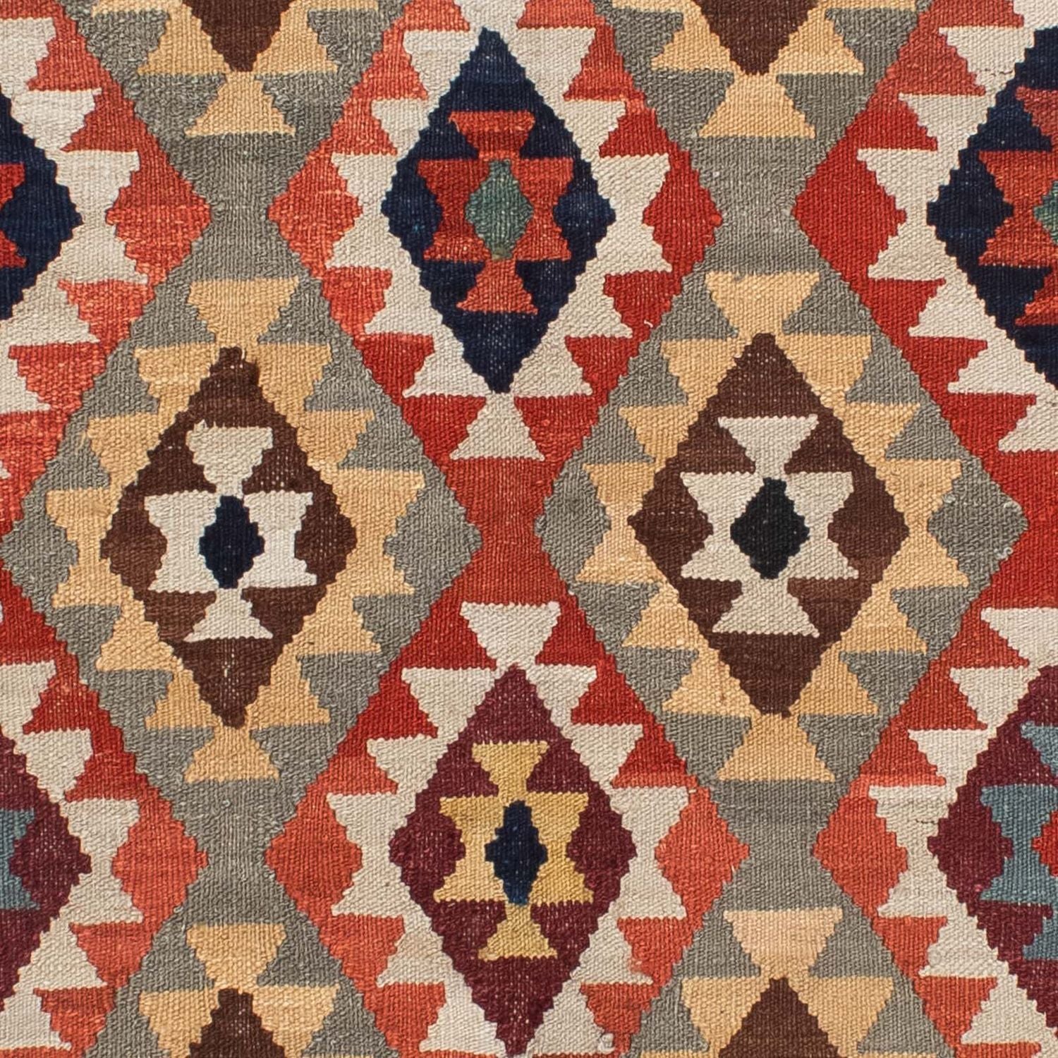 Alfombra Kelim - Splash - 189 x 157 cm - multicolor